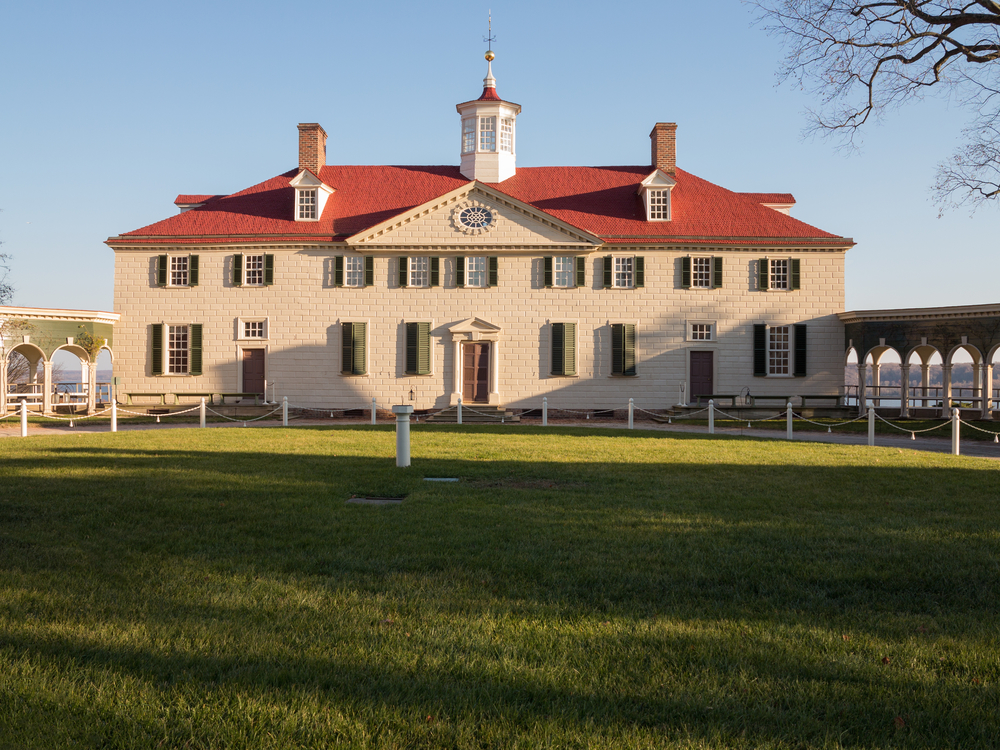 President George Washington home at Mount Vernon in Virginia