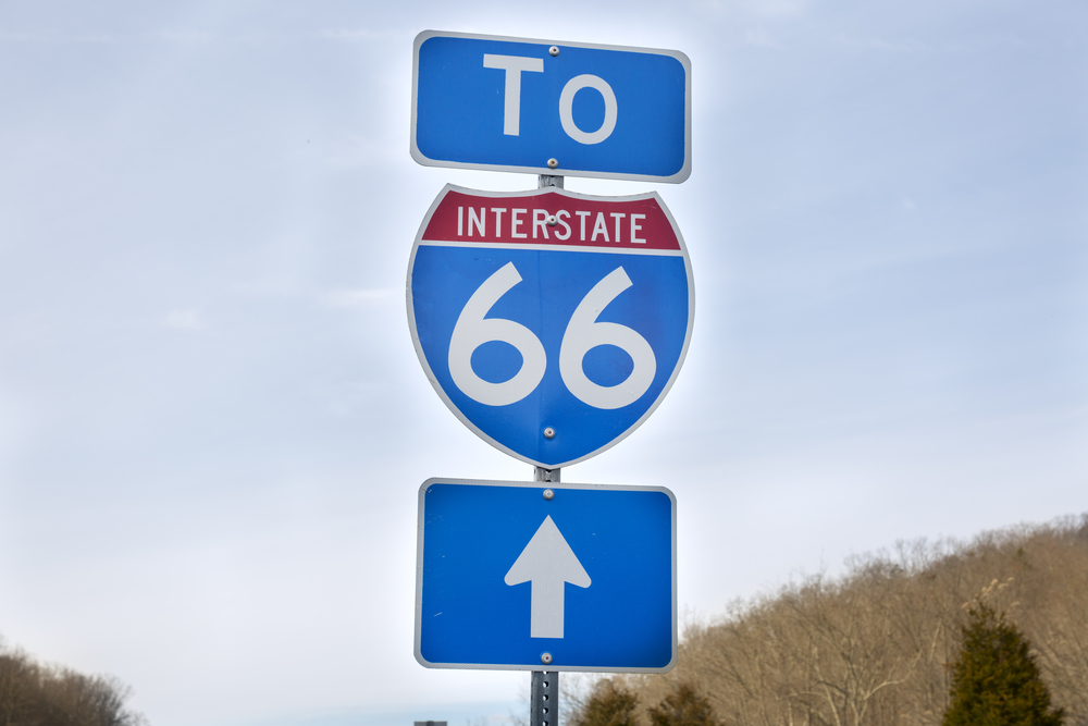 interstate 66 sign